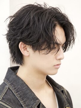 ルーシー 川越(LUCEY) ツイストスパイラルパーマ波巻きパーマシャドウパーマメンズ