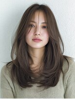 リンク(Link Hair&Spa)&nbsp;小顔レイヤーカット/ココアブラウン/髪質改善