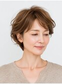 クラゲヘアー/小顔/ココアベージュ/オリーブグレー/川西