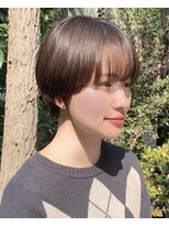 カットライン(CUTLINE)&nbsp;マッシュショート透明感カラーアッシュベージュハンサムショート