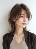 ミディアムレイヤー×白髪ぼかしカラー30代40代50代60代