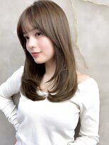 ロンドポレール 北千住(Lond polaire) イメチェン外ハネボブ美髪ワイドバングミディアム縮毛矯正韓国
