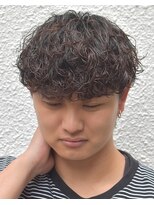 フリーク バーバーショップ 都島店(FREAK BARBER SHOP)&nbsp;無造作シャドウパーマツーブロックマッシュ