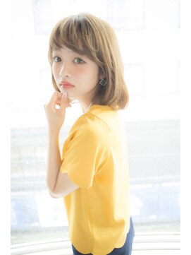 サロンドミルク 原宿(salon de MiLK) 【salon de MiLK原宿】大人かわいいミディアムワンカールボブ
