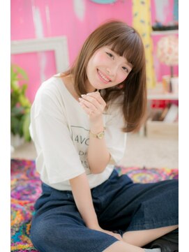 ミック ヘアアンドビューティー 大山店(miq  Hair&Beauty) ハンパ丈ボブの♪オシャレガール★ミディ