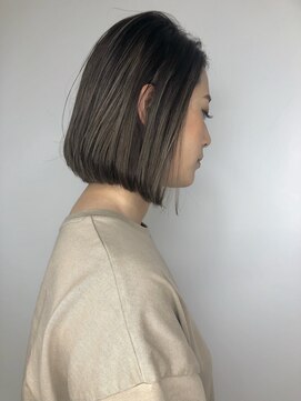 スティル ヘアアンドアイラッシュ(STILL hair&eyelash) 【STILLが叶える‥】大人bobハイライト×ミルクティーグレージュ