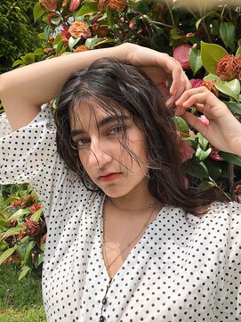 ヌイ 横浜(nui) グランジカール_くすみカラーラベージュラベンダーピンク