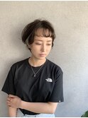 大人かわいい☆無造作カール♪くびれミディブランジュ