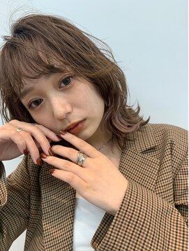 エイミー 布施店(eimee) 透明感,小顔ウェーブオリーブベージュカラー[布施駅/布施西北口]