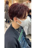 アリーズ シブヤ(ALLYS shibuya)&nbsp;韓国マッシュ ウェットヘア コンマバング センターパート