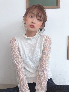 クシュ 所沢東口店(kusyu...) カーキグレージュマッシュショートボブフェザーバング(所沢436)