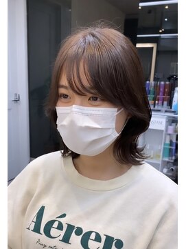 ロンドアヴァントゥス 池袋(Lond aventus) くびれヘア、くびれボブ、ショコラベージュ