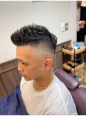 ツーブロックマッシュ/スキンフェード<理容室>[メンズ/御徒町]