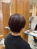 ヘアーアンドメイク エクリ 不動前店(Hair&Make equri)&nbsp;【不動前美容室】レッドブラウン・マッシュショート