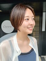クルー(Creww KYOTO) センターパートのショートボブ