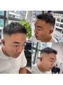 スキンフェード×フェザーアップ