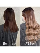 エクステ専門店あるじゃんすー 宇都宮店&nbsp;ミルクティーベージュ#シールエクステ#グラデーション#宇都宮