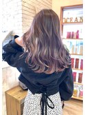 【ピンクバレイヤージュ】くすみピンクが大人な雰囲気で可愛い