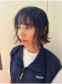 ボブパーマ/パーマボブ/ウェーブボブ/前髪パーマ/ウェーブヘア