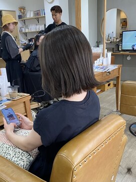 メアリー バイ メリー(marry by merry) 【立町メアリーバイメリー】☆外ハネボブ×アッシュグレージュ☆