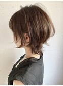 ショートウルフ×大人ハイライト☆ボブウルフ　ウルフカット