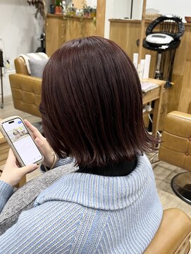 メアリー バイ メリー(marry by merry) 【立町メアリーバイメリー】外ハネボブ×ピンクベージュ