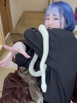 ブレイズヘアー(BLAZEhair) 【真っ青カラー】ネイビーブルー×ブリーチ4回