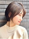 30代40代大人女性/前髪ありショートボブ/ショートヘア/髪質改善