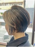 大人ショート◎白髪ぼかし