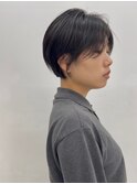 乾かすだけでキマる髪/黒髪ナチュラルショートヘア