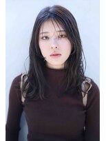 アボヘアー(Abo hair)&nbsp;大人可愛いシースルーバングくせ毛風ダークブラウン20代30代40代