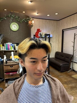 ヘアー スタジオ イワタ(hair studio iwata) センターパートツーブロマッシュ！
