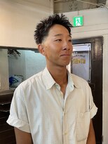 ビーバイエイトジェンツ(Bee by EIGHT GENTS)&nbsp;MEN’S HAIR/ブルーブラック/フェザーパーマ/心斎橋