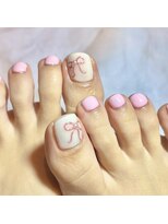 ヘアーアンドネイル キ アンティ(Hair&Nail Ki anty) ミラーリボンフットネイル