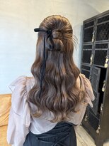 オムズ 大須店(OM's)&nbsp;リボンハーフアップ