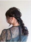 ヘアセットヘアメイクヘアアレンジ前髪顔周りレイヤー結婚式