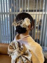 ヘアー リッツ 武豊店(Hair Ritz) 成人式セット、ふんわりシニヨン