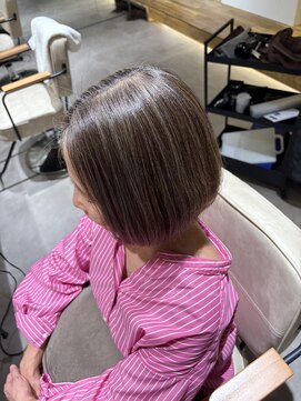 ベコ(Beco) 丸みショート◎30代40代50代60代/白髪ぼかし/グレージュ