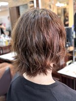 キャラ 池袋本店(CHARA) レイヤーボブ無造作スパイラルパーマ◎白髪ぼかしカラー【池袋】