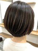 くびレイヤー グレーベージュ 白髪染め 白髪ぼかし 髪質改善