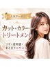 カット+透明感カラー+トリートメント￥13500～