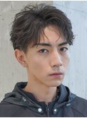 原宿メンズパーマフェザーパーマ曲がる縮毛矯正センターパート