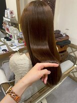 ヘアリゾート粋 ウナム 新宿東口店(enam)&nbsp;艶髪ストレート/オリーブブラウン/ロング