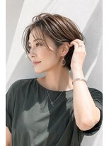 アッシュ 学芸大学店(Ash)&nbsp;ショートボブ/大人女性/グレージュ/白髪ぼかし/脱白髪染め