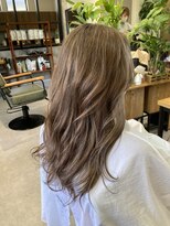 ヘアーテフテフ(HAIR tehu tehu)&nbsp;ロンググレージュカラー