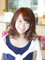 シーエイプヘアー(sh-ape hair)&nbsp;小顔セミロング　ゆるふわカール