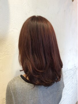 花鳥風月トータルビューティー ナチュラルボブスタイル／ピンク系ヘアカラー／ボブ