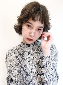 アルバム 銀座(ALBUM GINZA) ボブウルフ_ローライトスリークボブ厚めバング_67503