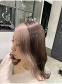 パールホワイトのフェイスフレーミング♪朝長
