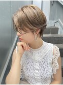 「NUDE」#10代20代30代40代 前髪なしショート 前下りショート